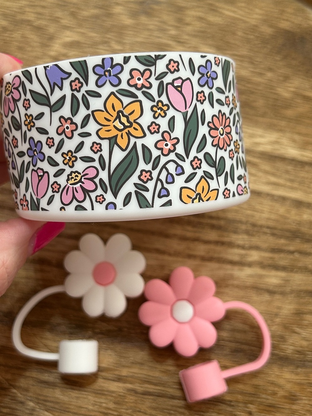 🌼 Tumbler Boot & 2 Straw Toppers